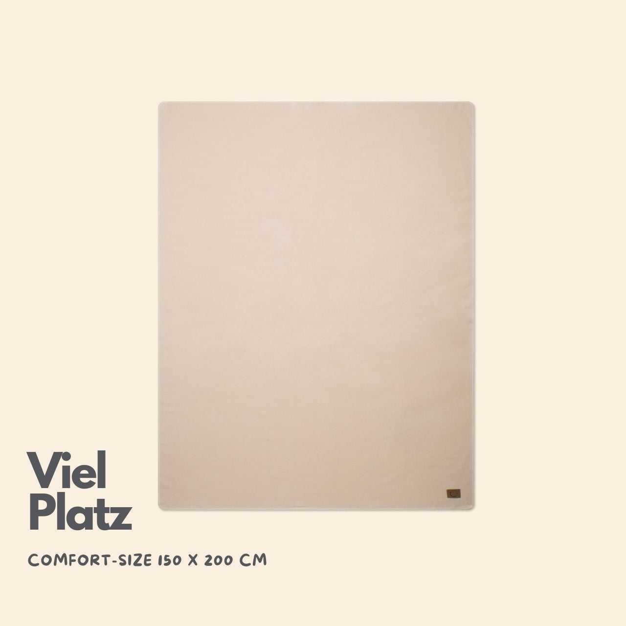 Leichte Baumwolldecke Beige