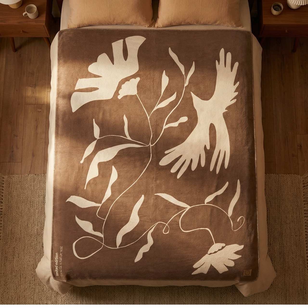 Weiche Bio-Baumwolldecke, Limited Edition caracda x naturnest