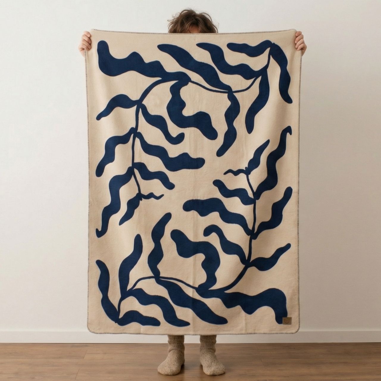 Weiche Bio-Baumwolldecke, Shape of Plants