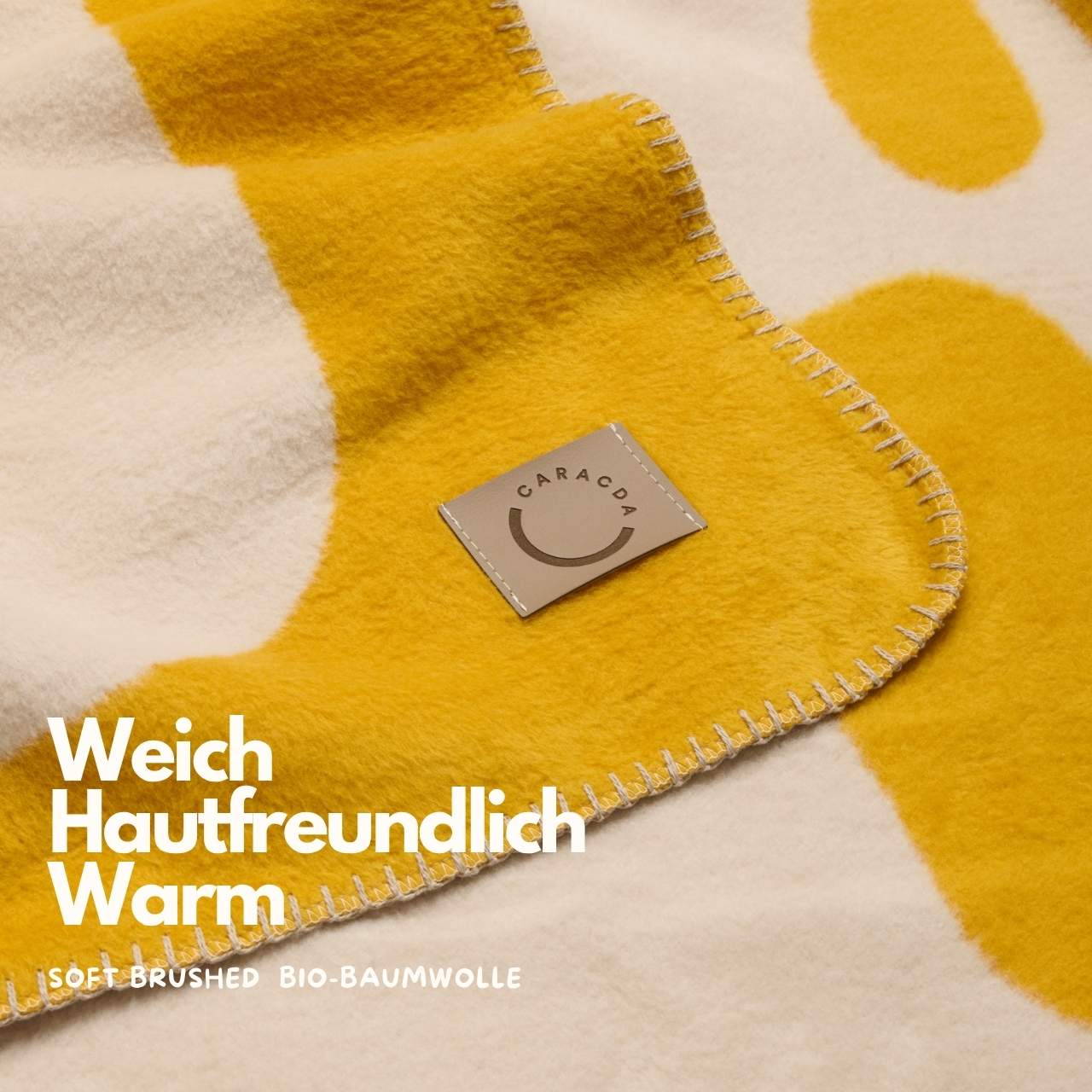 Bio-Baumwolldecke Anna Cuddle, Earth and Soul