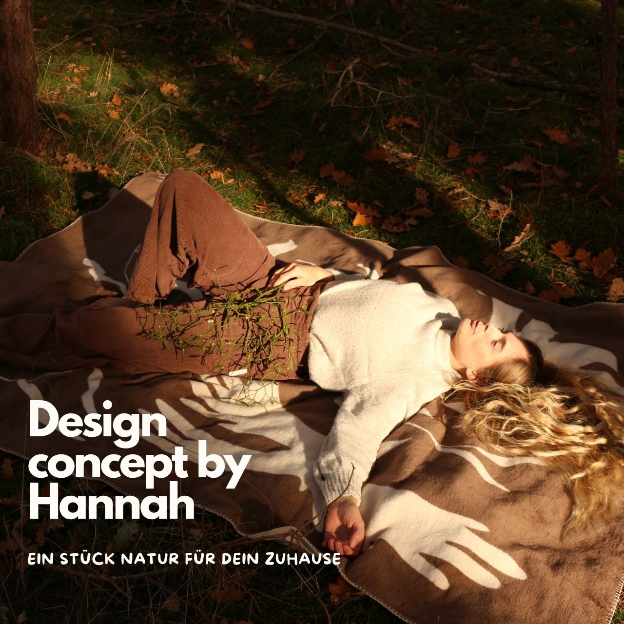 Bio-Baumwolldecke caracda x naturnest, Limited Edition