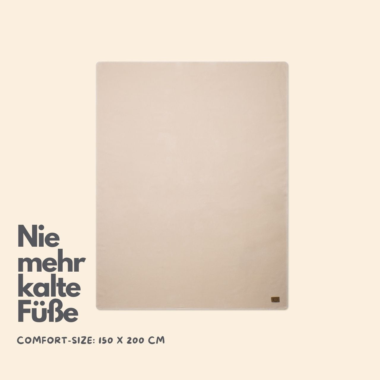 Bio-Baumwolldecke Anna Light, Ganzjahresdecke, Naturbeige