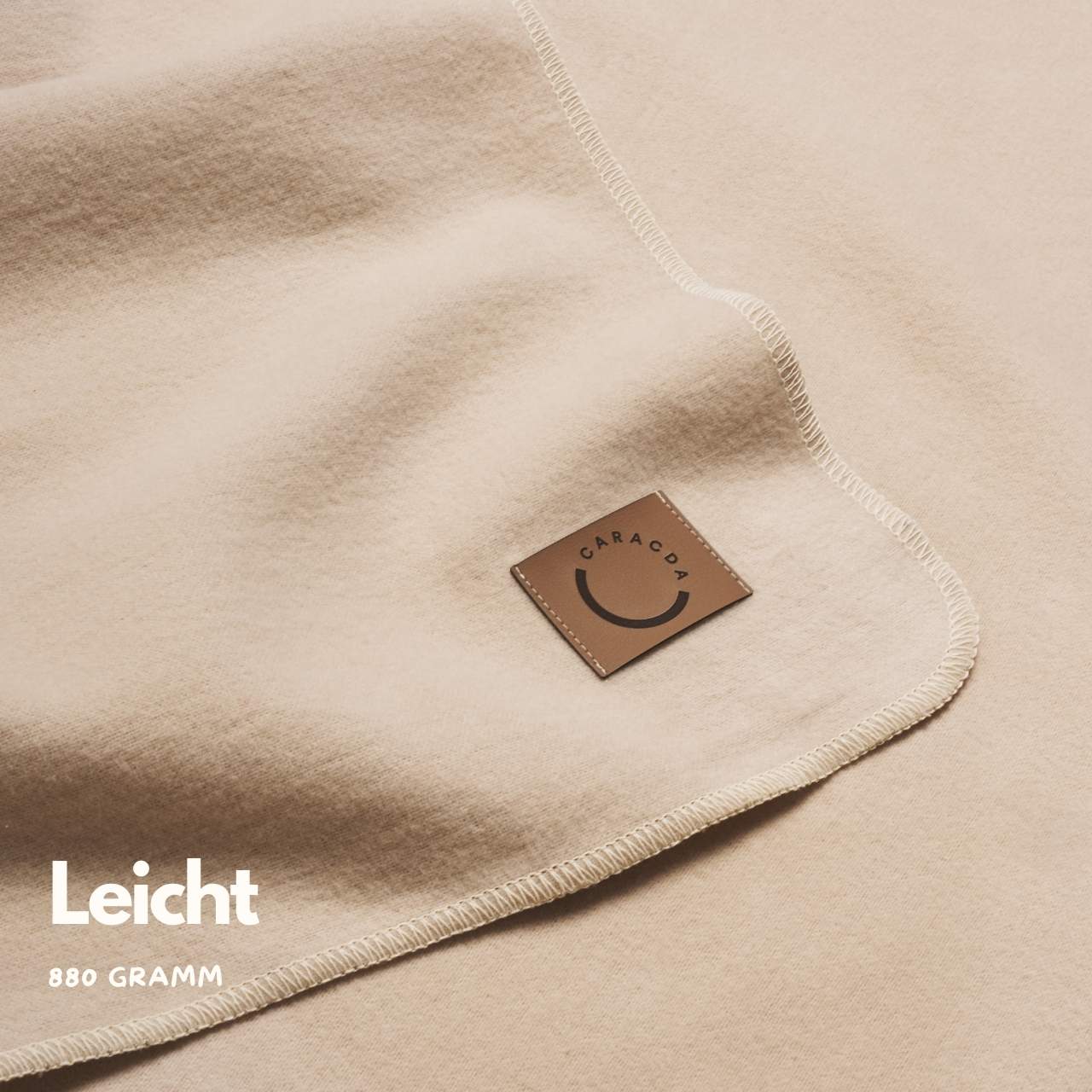 Leichte Baumwolldecke Beige