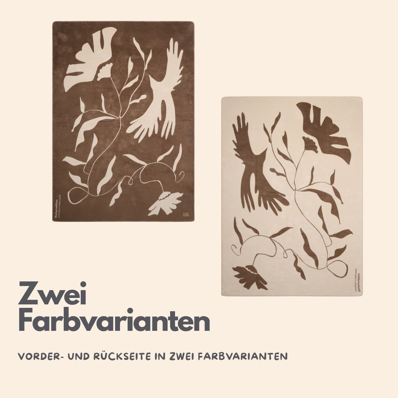 Baumwolldecke naturnest