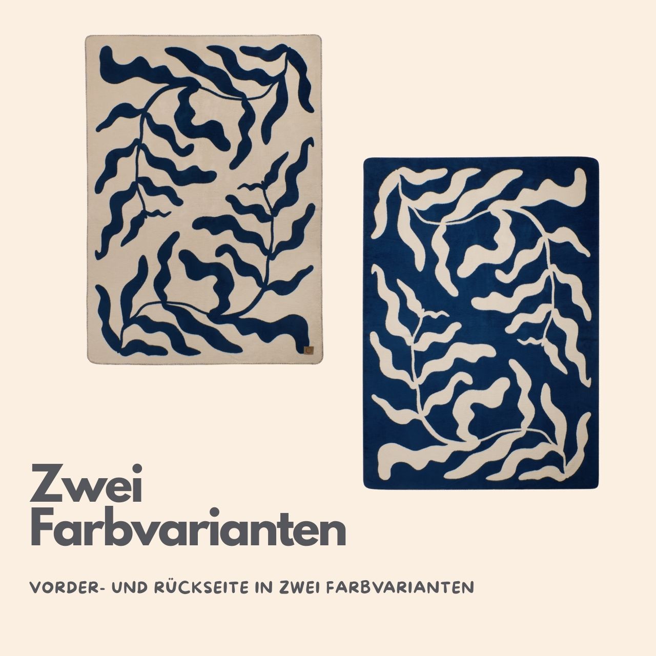 Baumwolldecke Shape of Plants