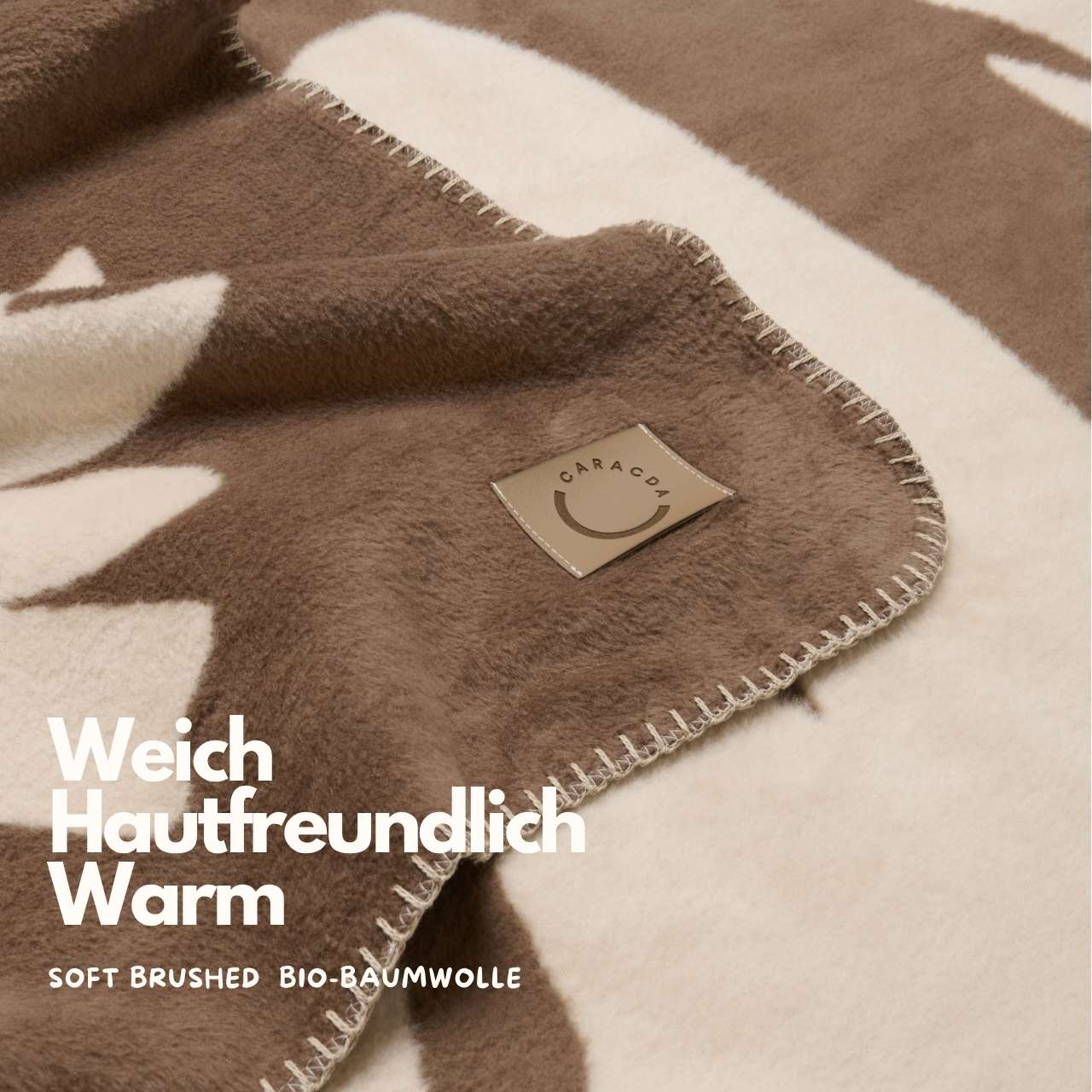 Bio-Baumwolldecke caracda x naturnest, Limited Edition