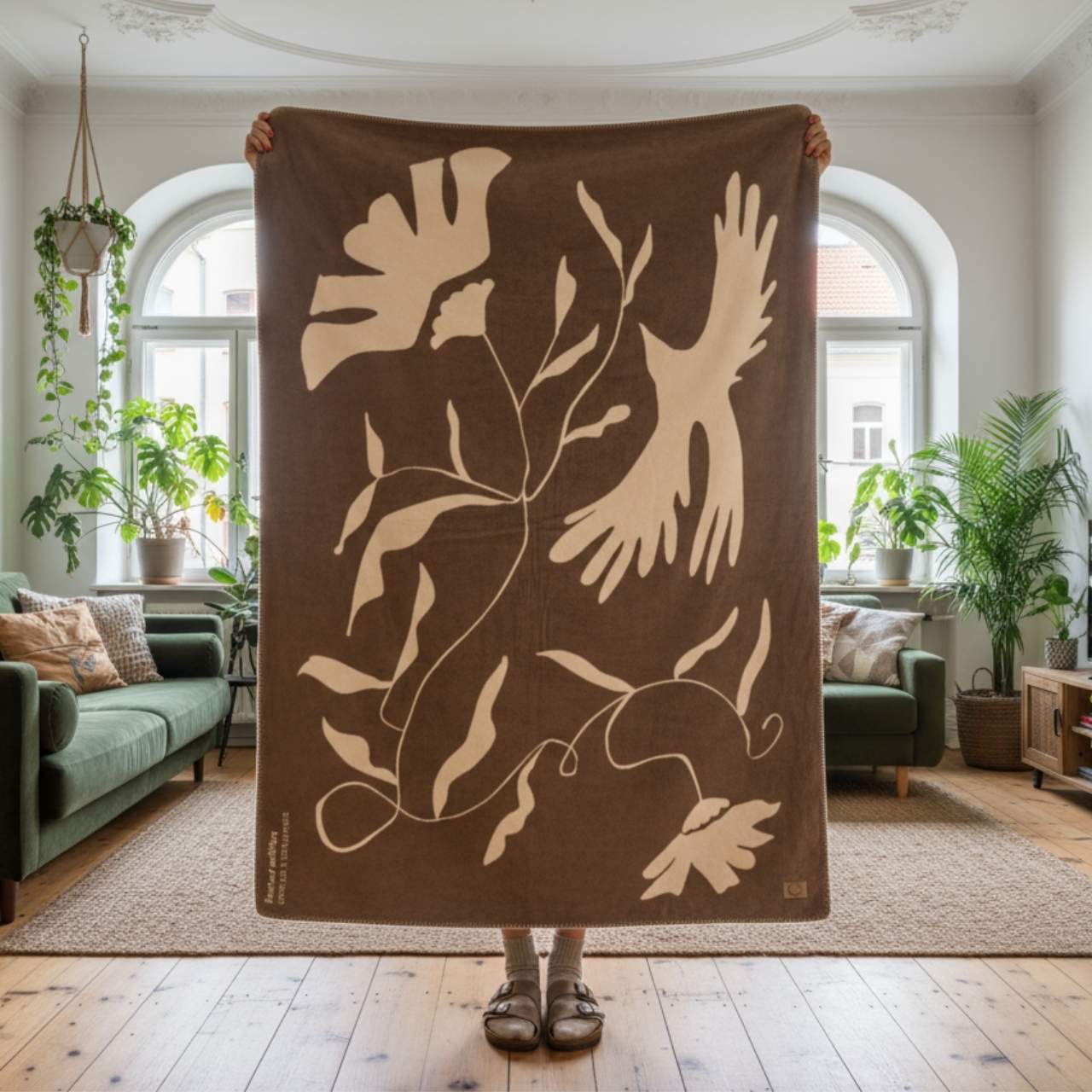 Bio-Baumwolldecke caracda x naturnest, Limited Edition