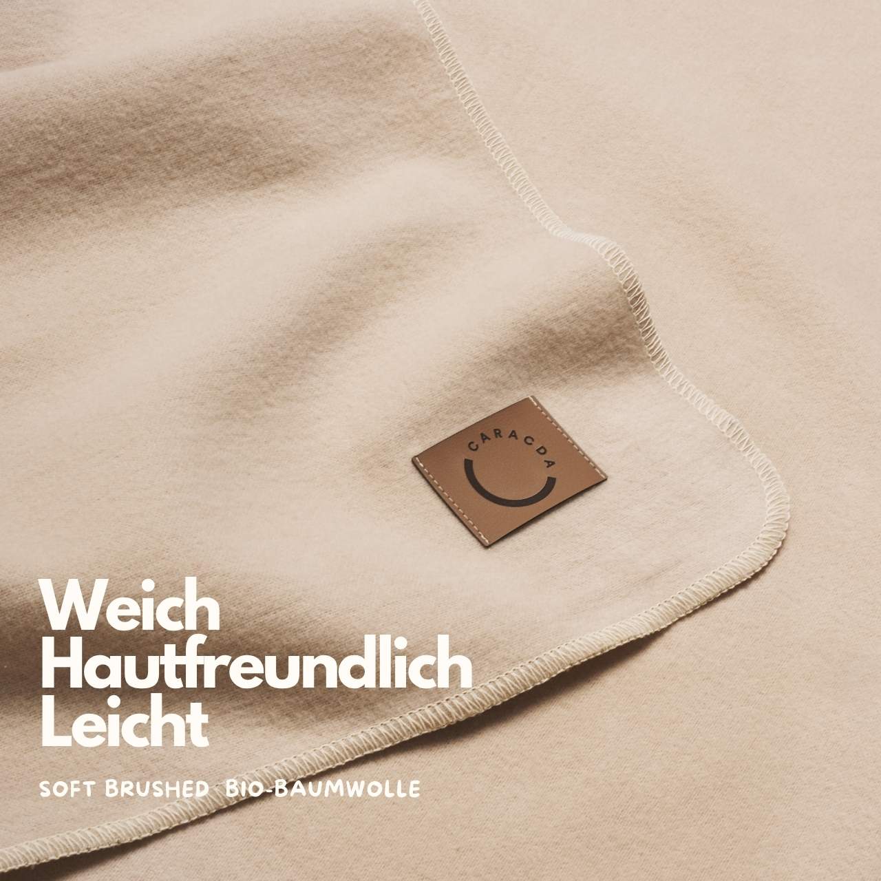 Bio-Baumwolldecke Anna Light, Ganzjahresdecke, Naturbeige