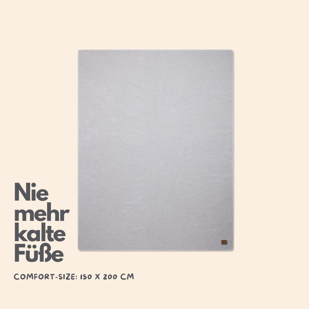 Kuscheldecke Anna Light, Ganzjahresdecke, Hellgrau